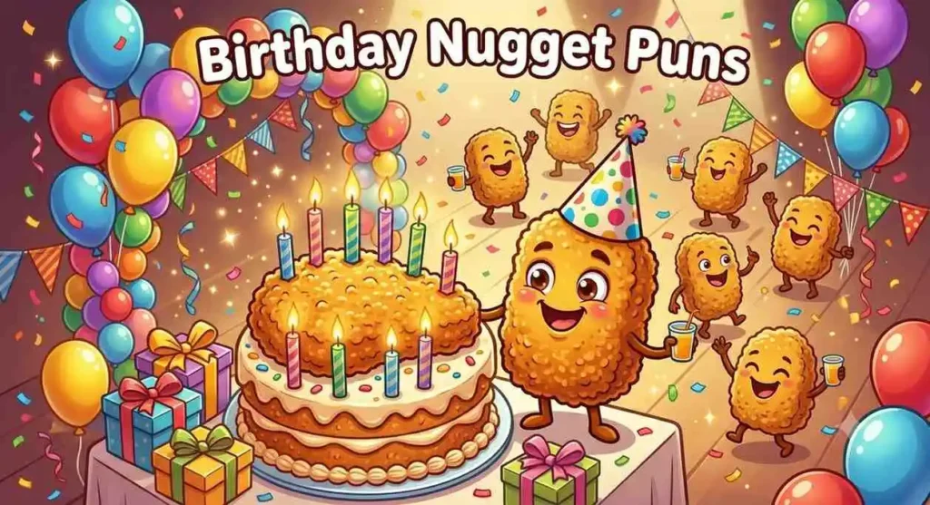 Nugget celebrating birthday with cake