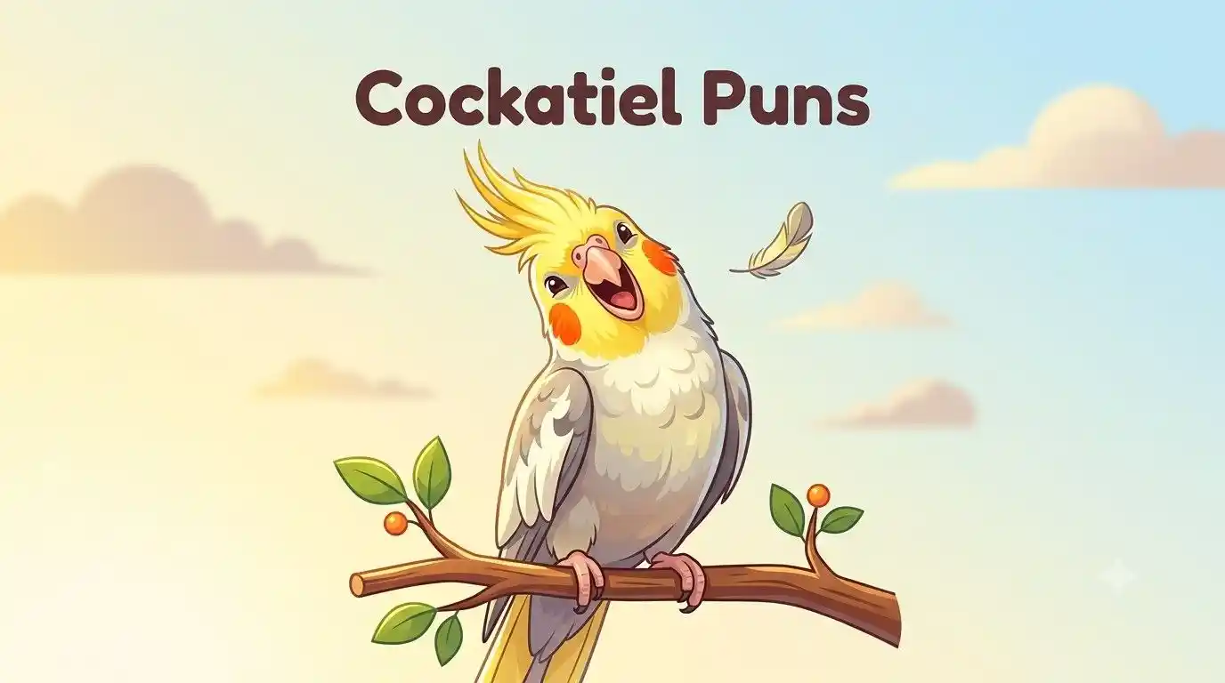 Cute cockatiel making funny face
