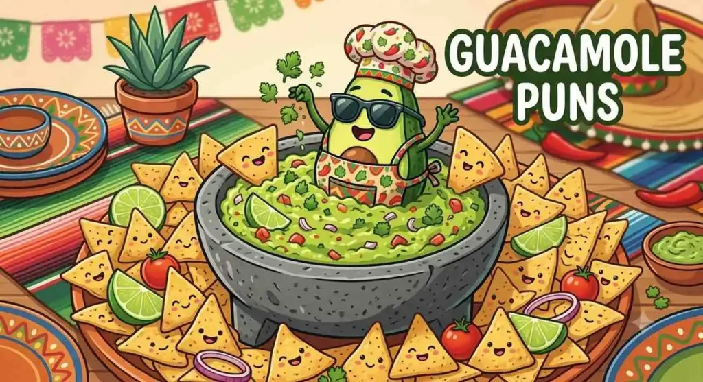 Happy guacamole bowl