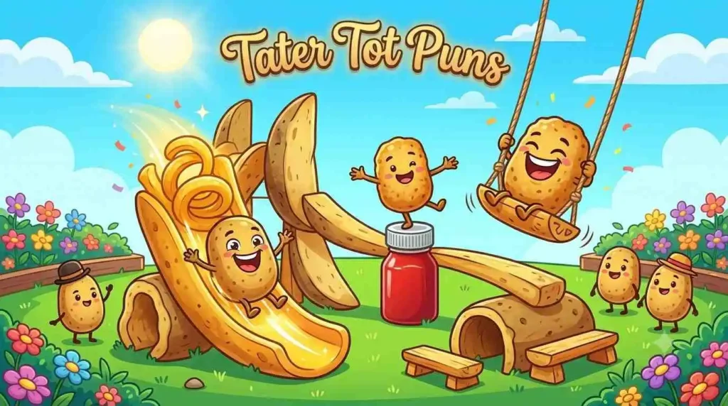 Cute tater tots playing together