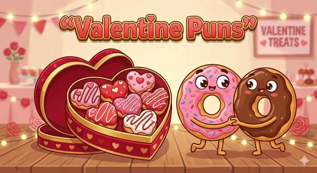 Heart donuts in romantic gift box