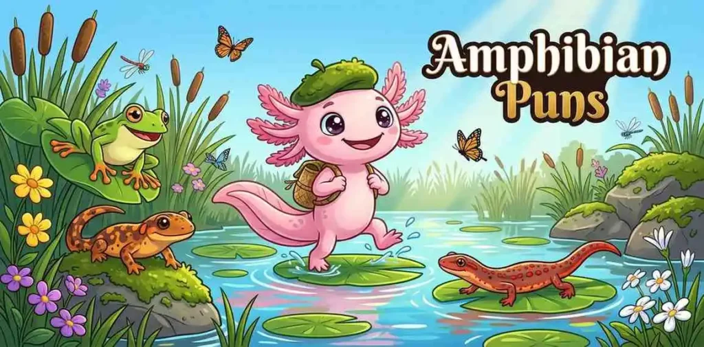 Cute amphibian friends