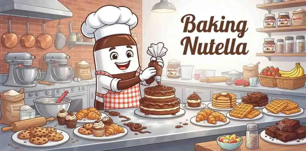 Nutella baking scene