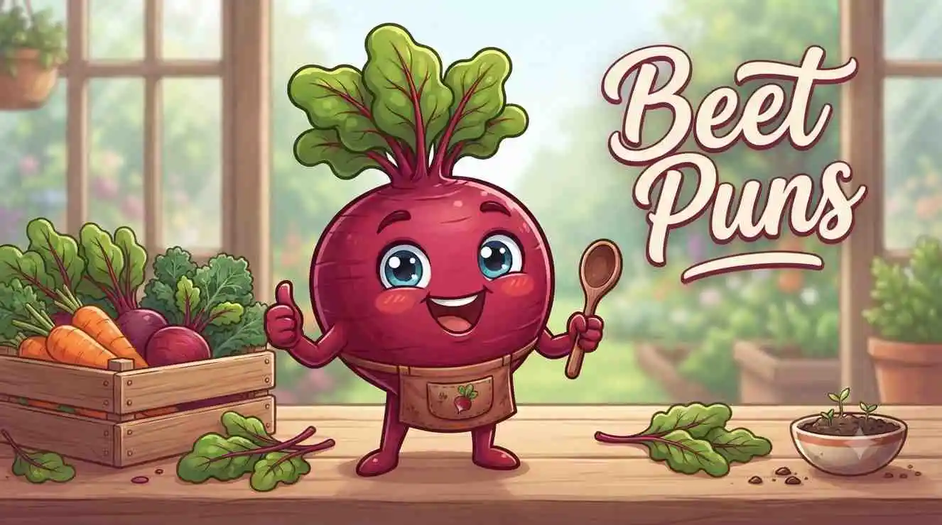 Funny beet smiling