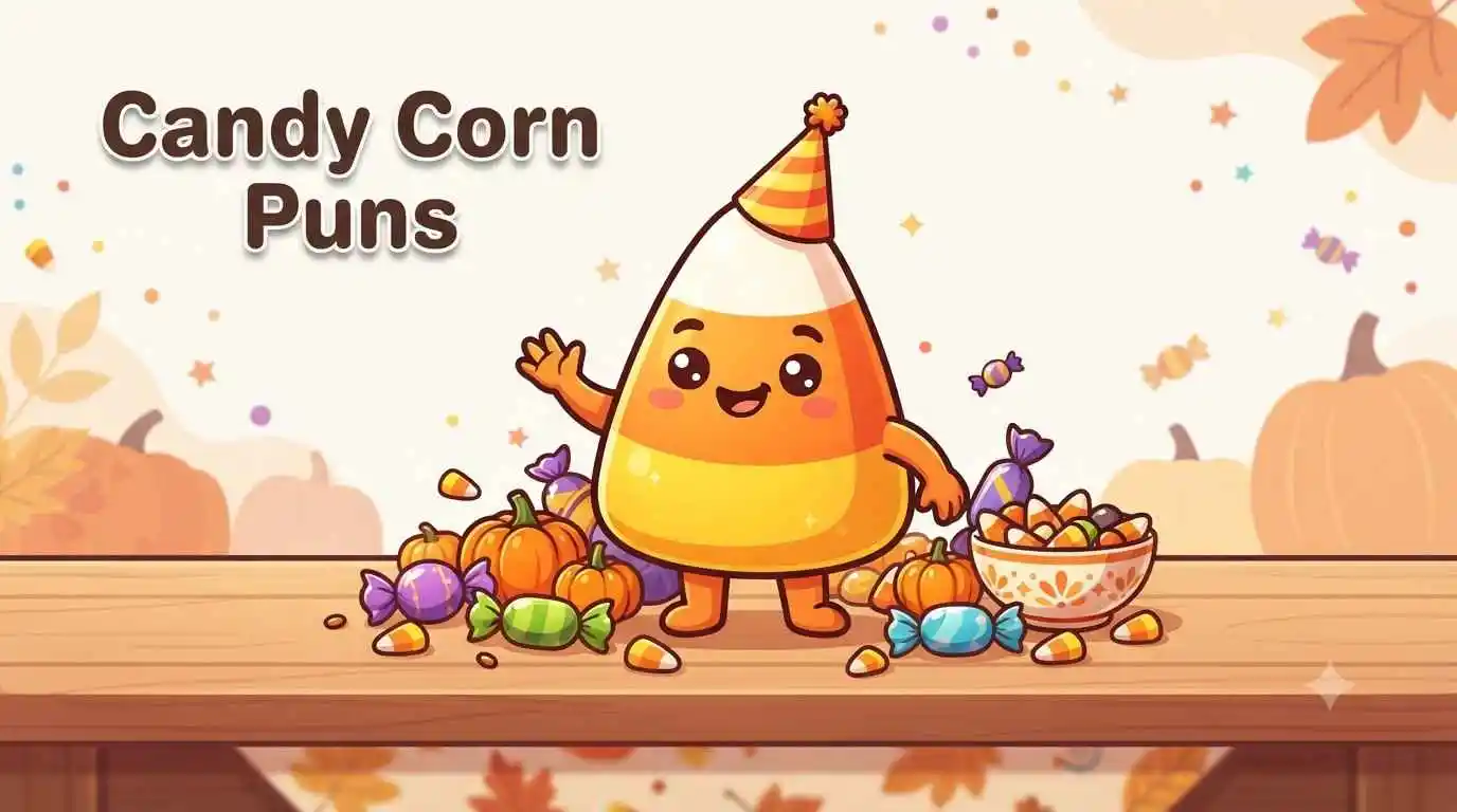 Funny candy corn character