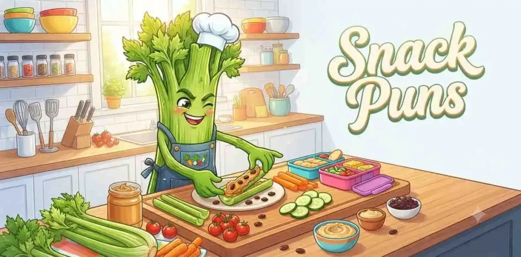 Celery making healthy snacks