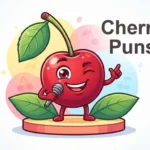 Funny cherry smiling brightly