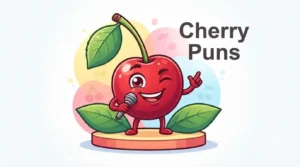 Funny cherry smiling brightly