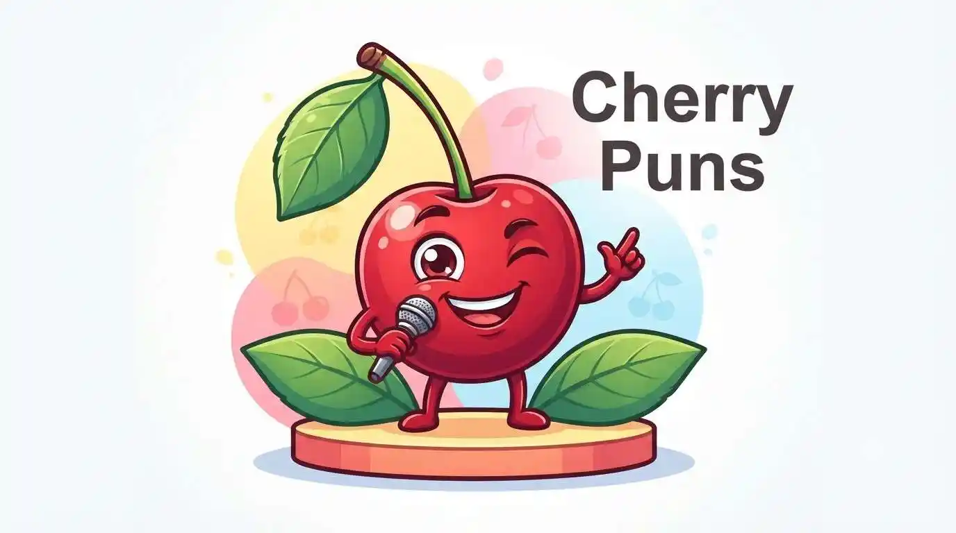Funny cherry smiling brightly
