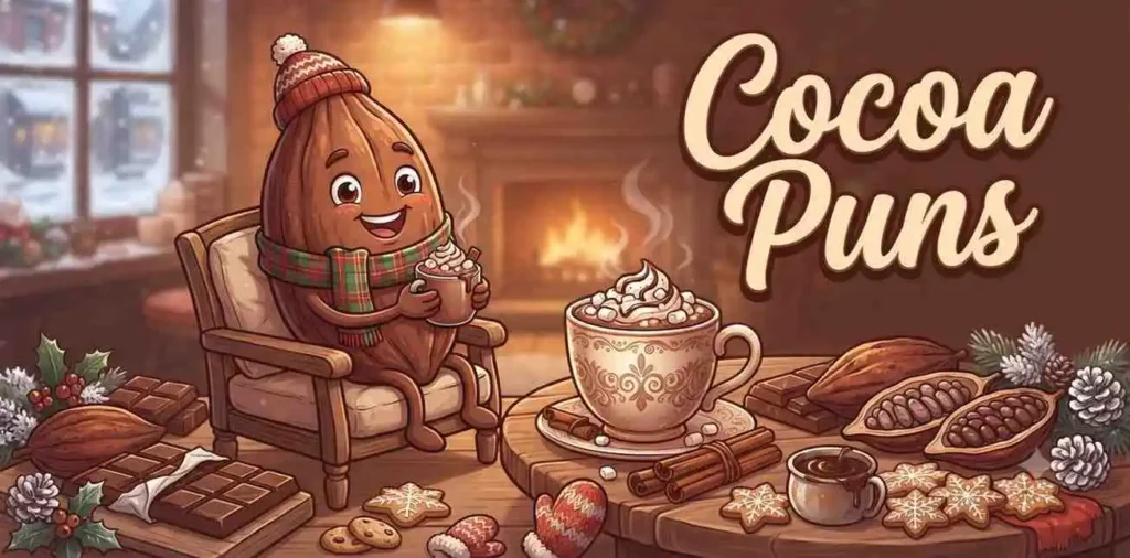 Happy cocoa character