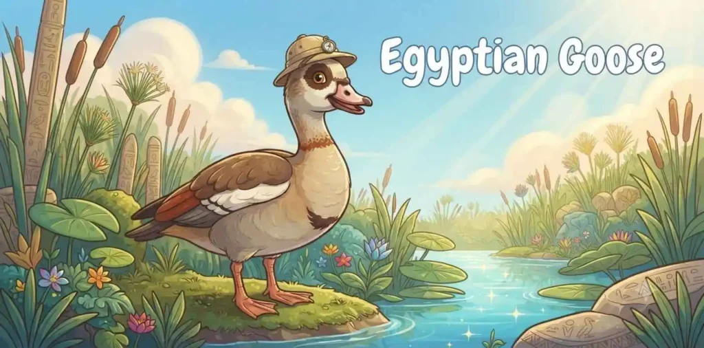 Egyptian goose near water