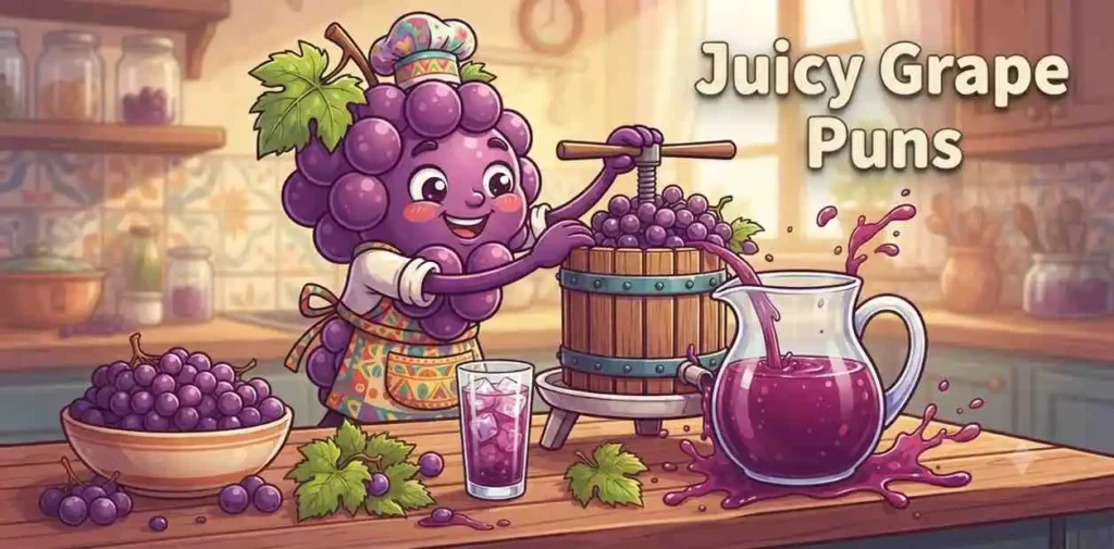 grape making fresh juice