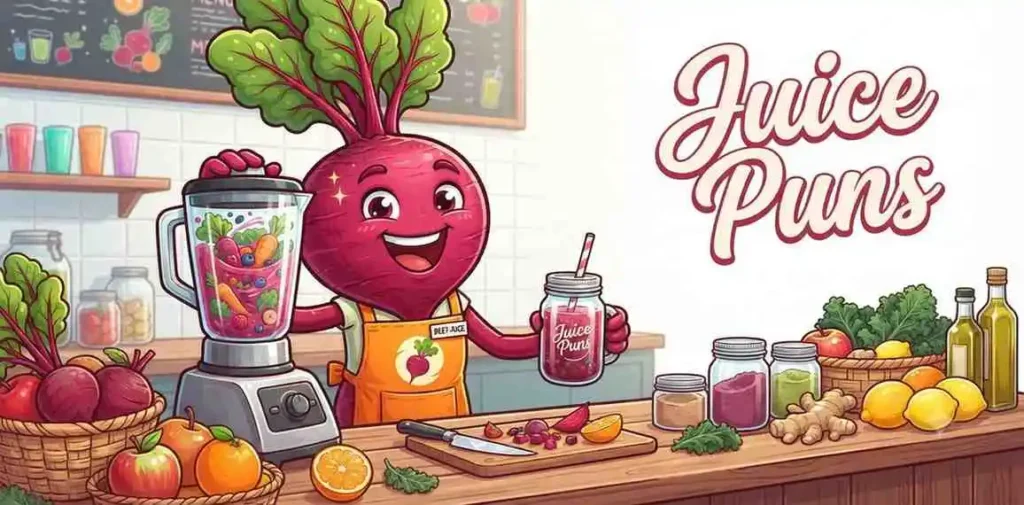 Beet making fresh juice