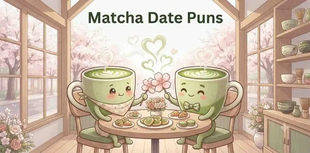 Cute matcha date couple