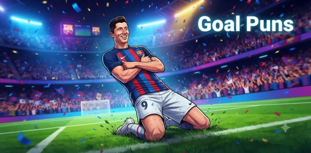 Football player celebrating goal excitedly