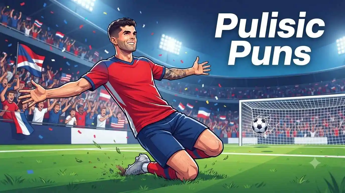 Soccer player celebrating goal