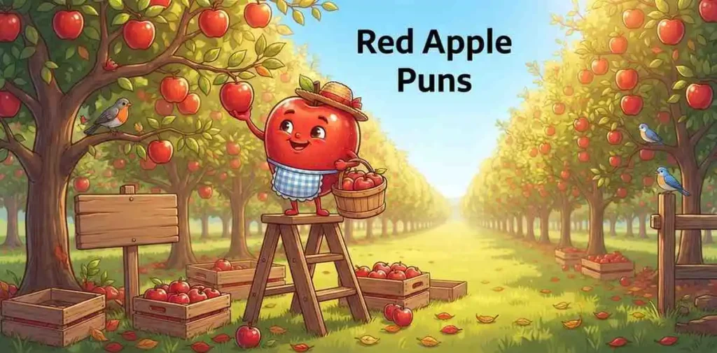 Apple picking red apples in orchard