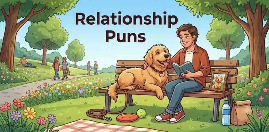 Happy dog owner bonding together