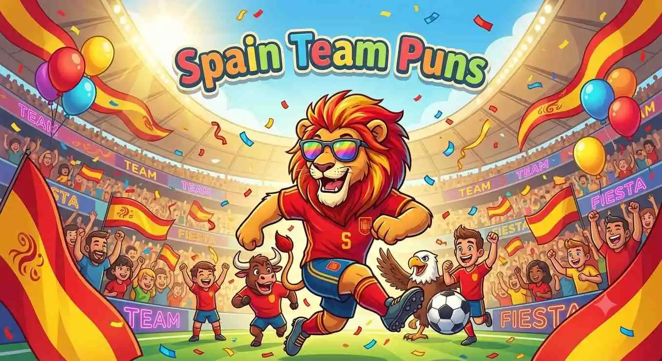 Spain soccer team celebrating.