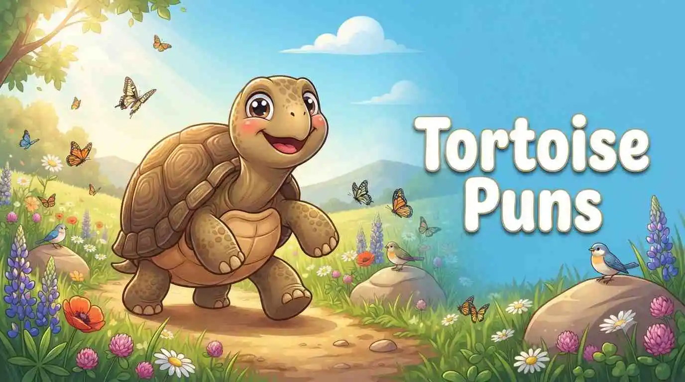 Happy tortoise smiling