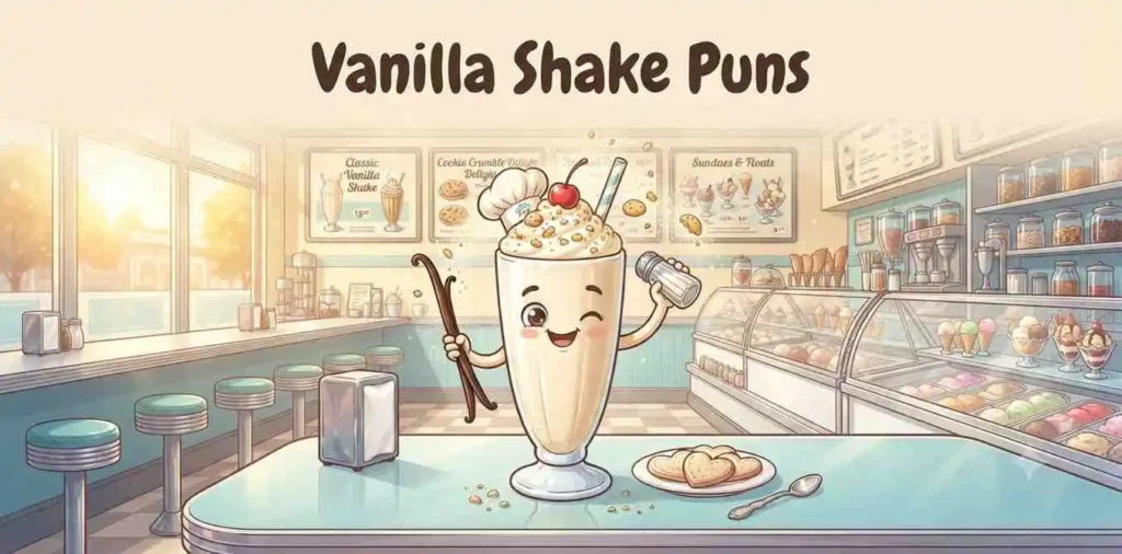 Cute vanilla shake mascot