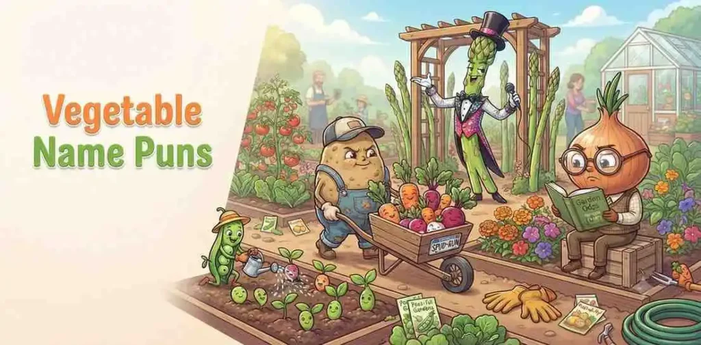 Funny vegetables gardening