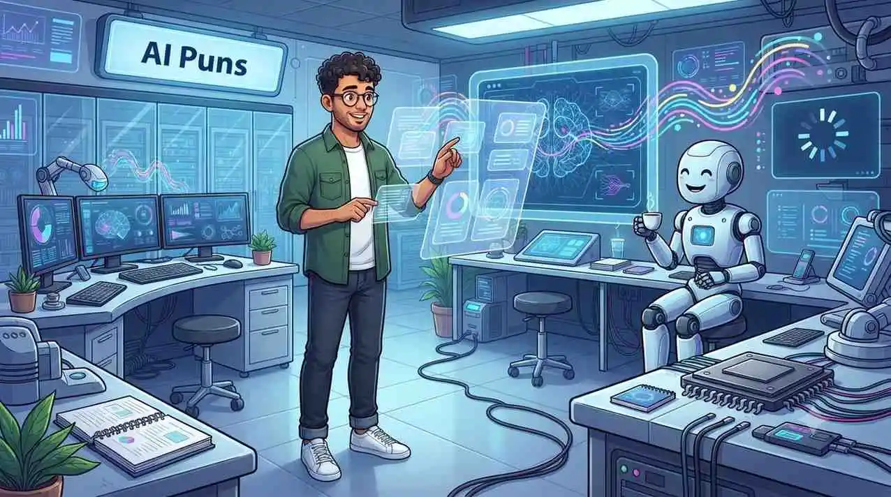 Engineer interacting with AI system