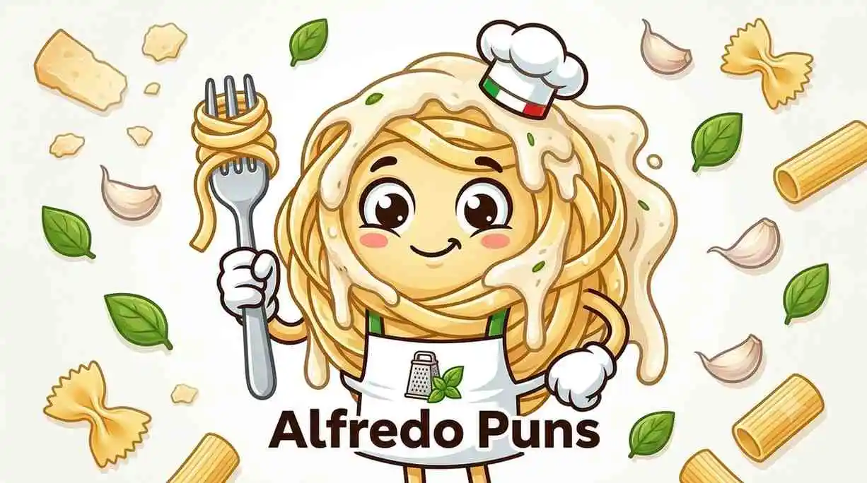 Funny Italian pasta characters celebrating