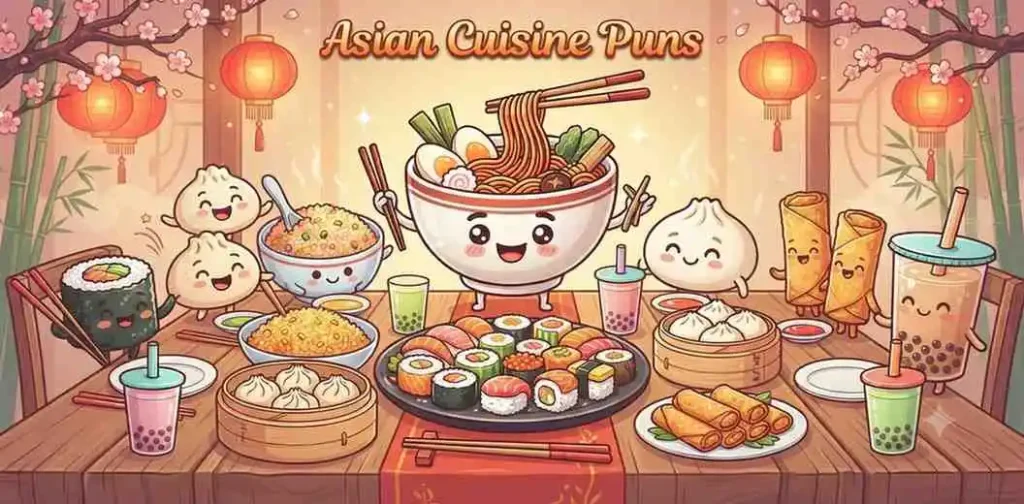 Cute Asian food mascots