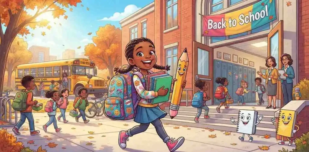 Students returning to school