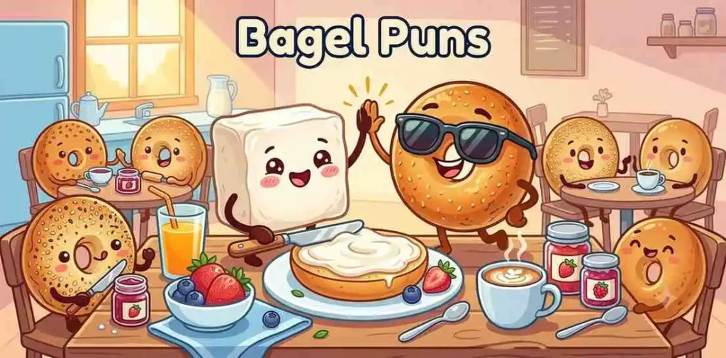Funny bagel friends