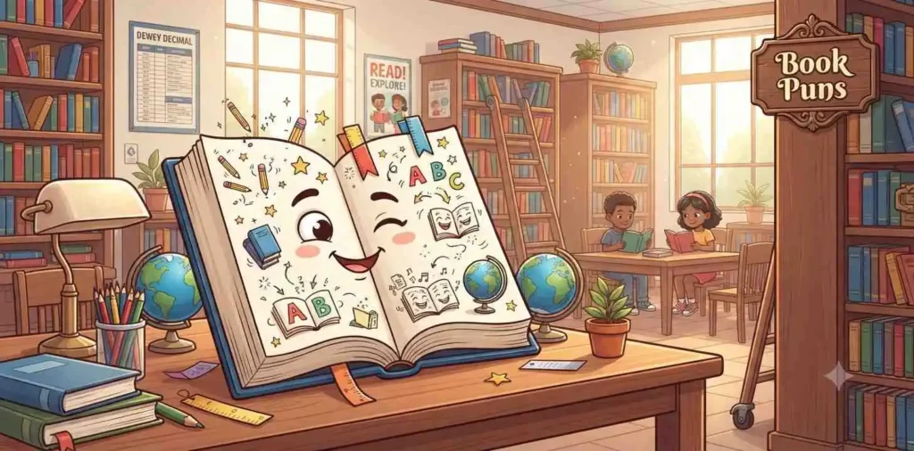 Funny books in school library