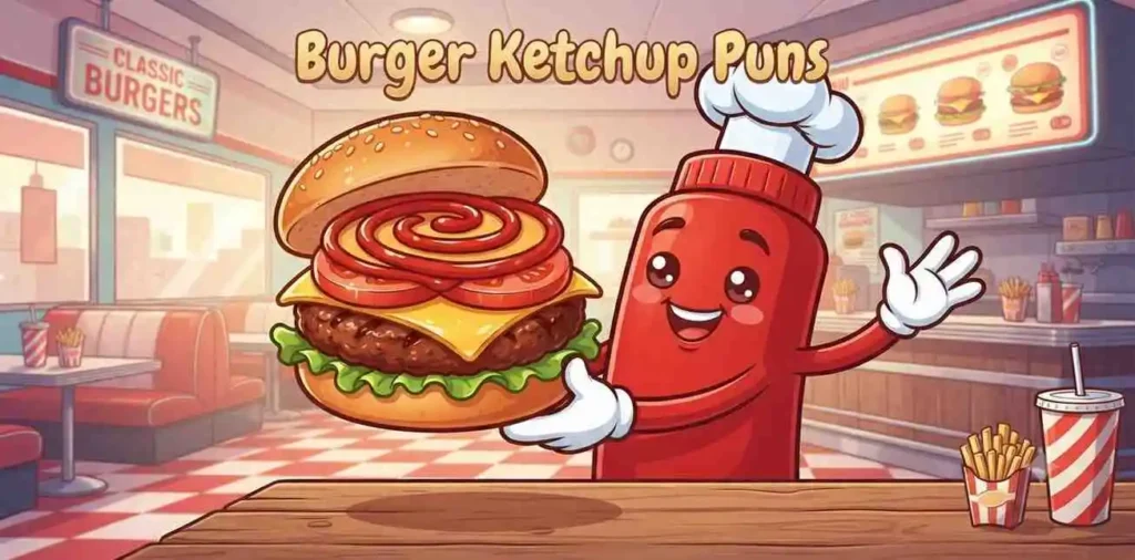 Ketchup burger mascot fun