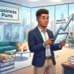 Entrepreneur celebrating business success