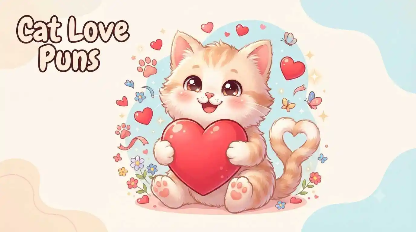 Cute kitten holding heart