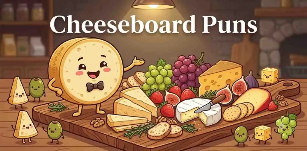 Elegant parmesan cheeseboard scene