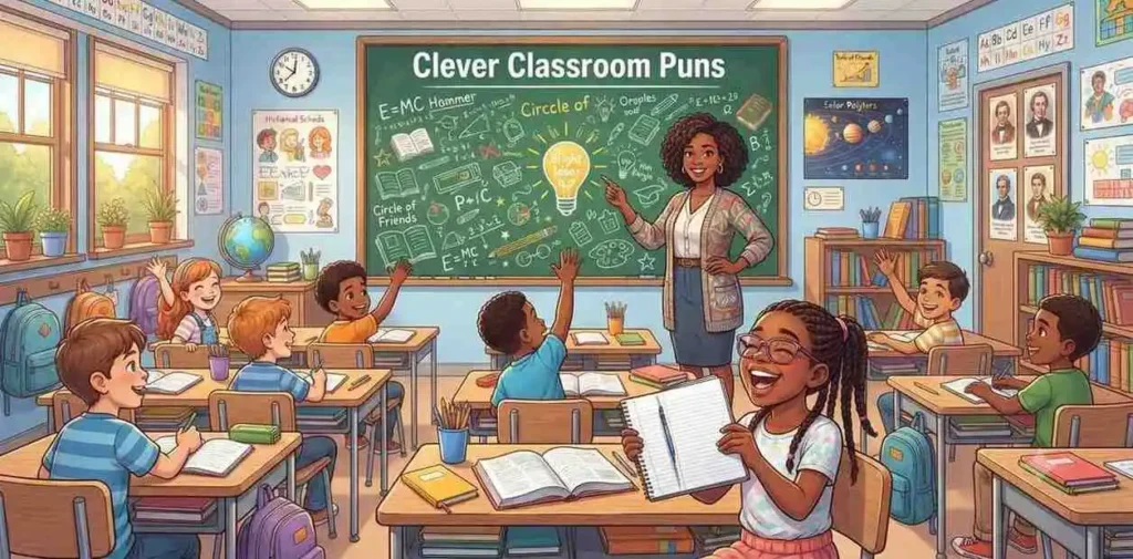Teacher teaching students in classroom