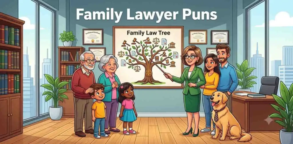 Family meeting happy lawyer