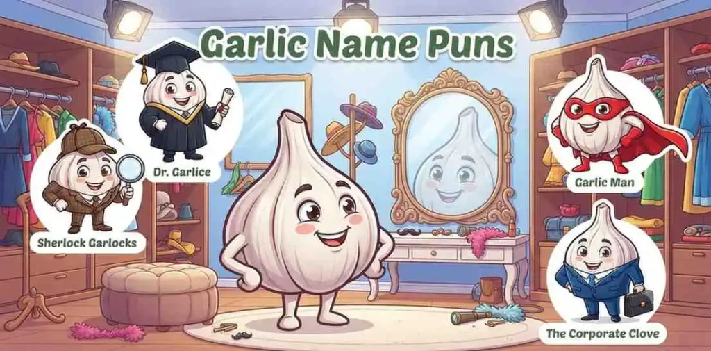 Cute garlic character costumes