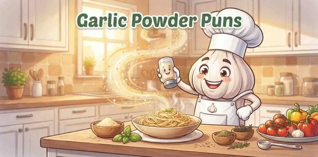Funny garlic powder chef