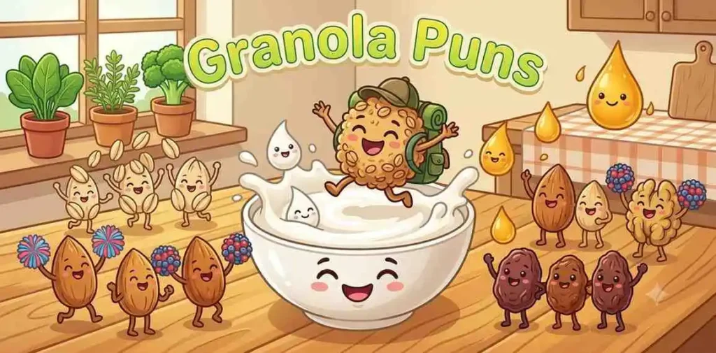 Happy granola and yogurt