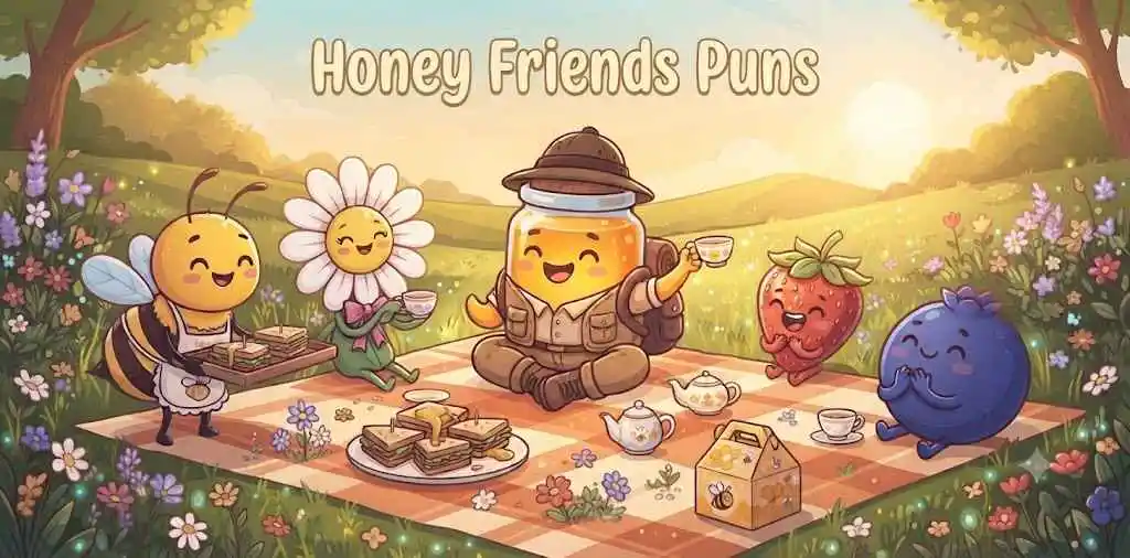 Honey friends sharing smiles