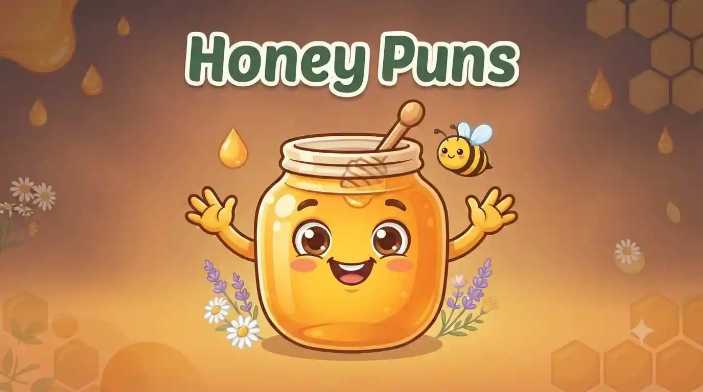 Happy honey jar mascot