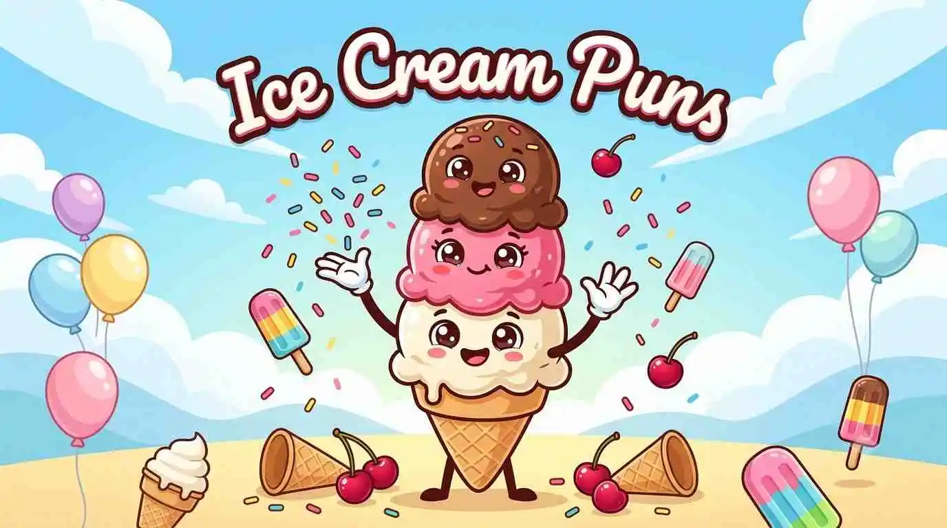 Cute smiling ice cream