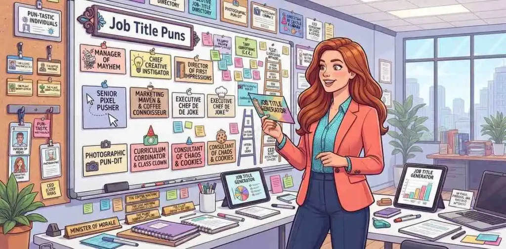Woman choosing creative job titles