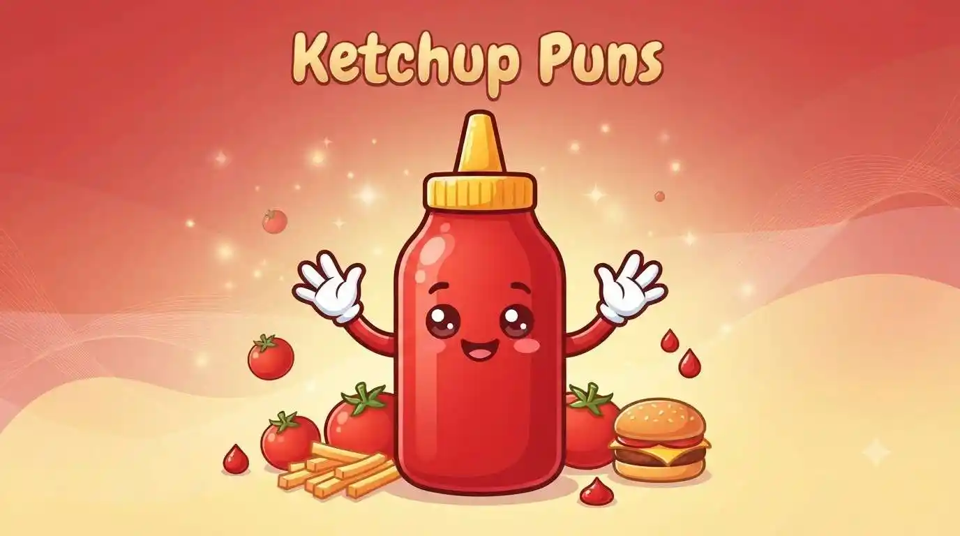 Happy ketchup bottle mascot