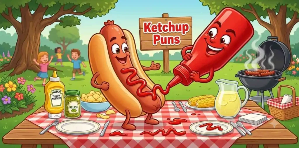 Hot dog covered with ketchup