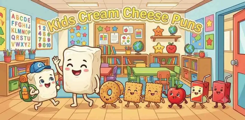 Happy cream cheese at school