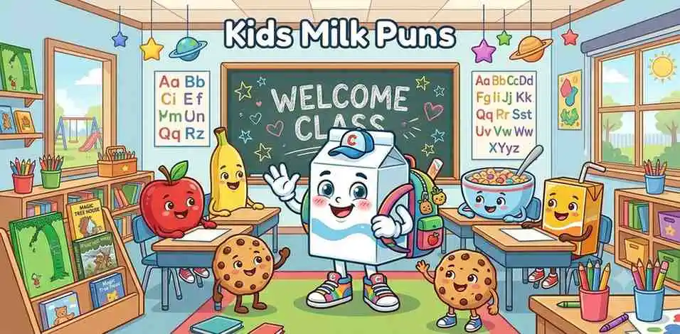 Happy milk at school