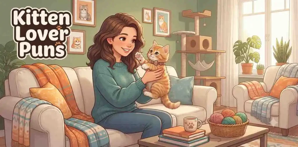 Person loving cute kitten